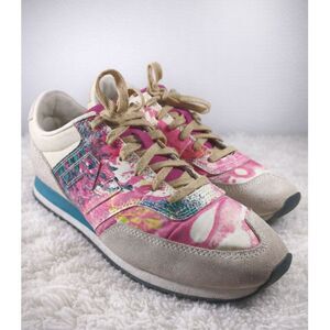 New Balance 620 CW620MWH Women’s 8.5 Multicolor Floral Suede Lace Up Sneakers